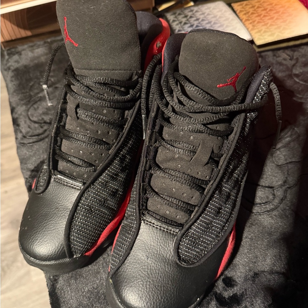 Black and Red Athletic Sneakers Jordans